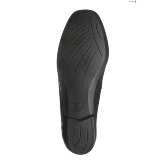 SAS Women's Penny J Comfort Footbed Slip-On Moccasin Penny Loafer Black Size 9½N - Picture 5 of 16